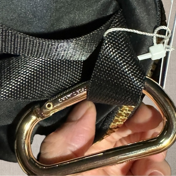 City Adventurer Backpack ***Nano Black Plush Velour Gold Hardware New with Tags - Picture 6 of 10